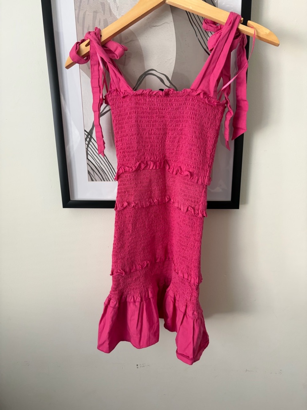 Pink Ruffled Mini Dress - Picture 5 of 5